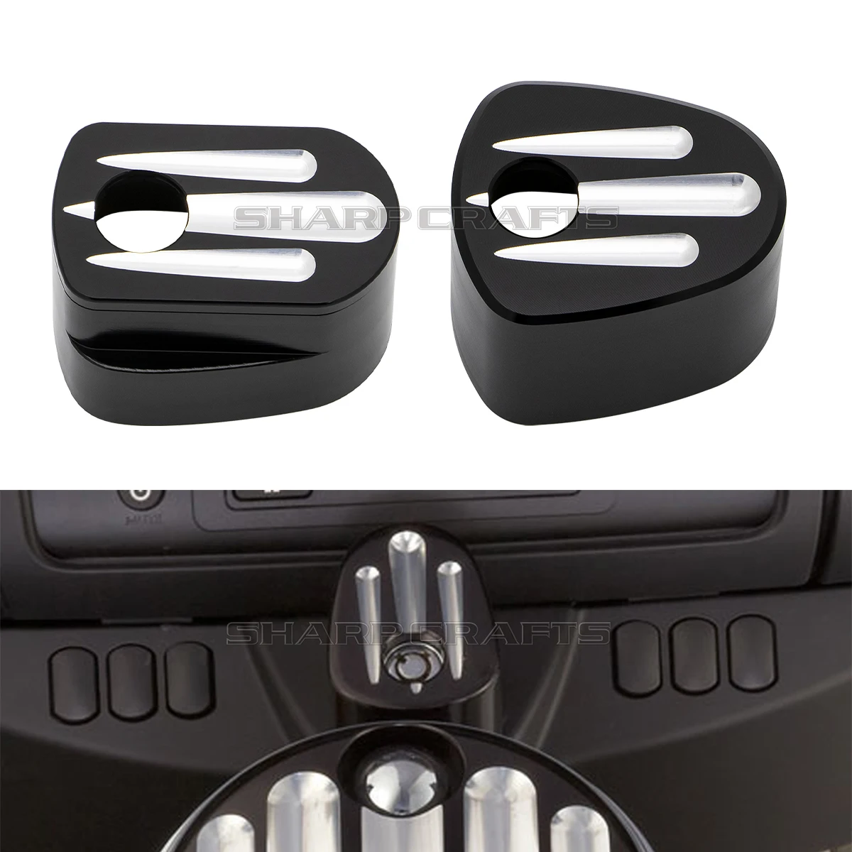 Motorcycle Accessories CNC Lgnition Switch Cover For Harley Touring Street Glide 2008-2019 FLHX / FLHT / FLTR / FLHTCUTG