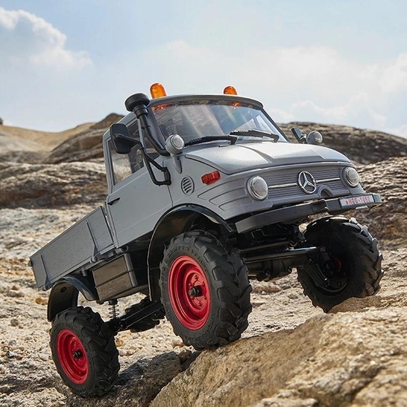 FMS Unimog FCX Series 4WD ทางวิบากรถปีนเขาบังคับโมเดลรถจำลองไฟฟ้าสำหรับเป็นของขวัญเด็กผู้ชาย1/24ใหม่