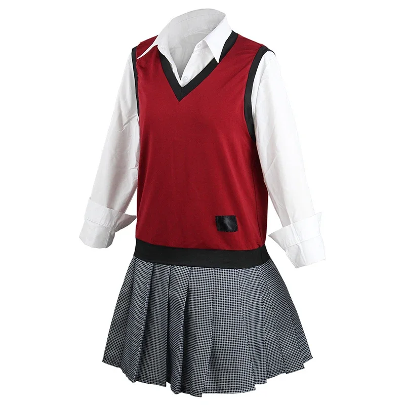 Anime Kakegurui midari ichishima cosplay shirt vest wig full sets Halloween midari Kakegurui cosplay costume wig for women girls