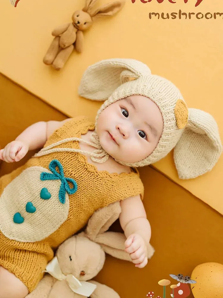 Abbigliamento fotografico per bambini New century Days Baby Photography abbigliamento Rabbit Baby Photography Theme