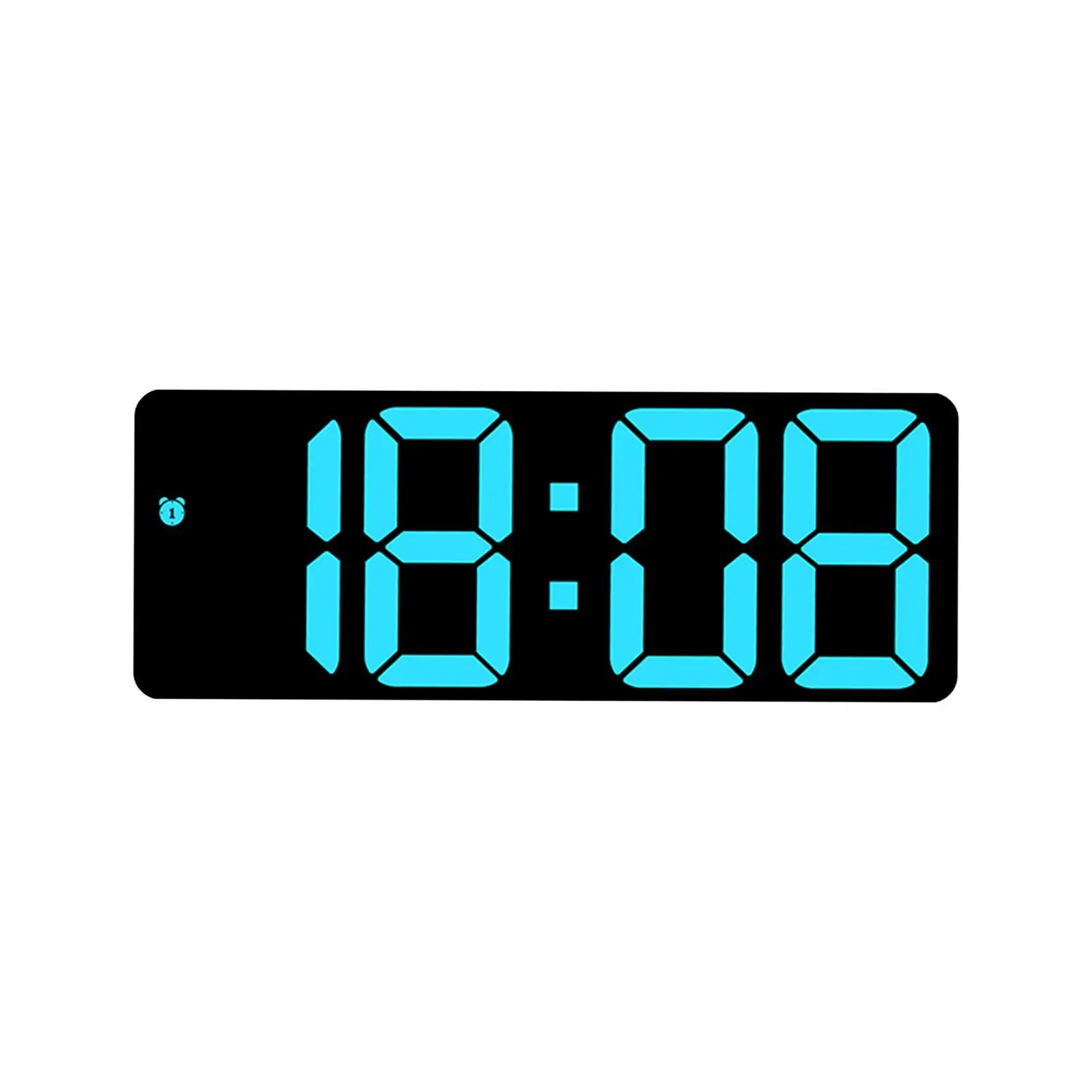 Desk Digital Clock Dimmer Modern Large Screen Display LED Alarm Clock for Teens Bedroom