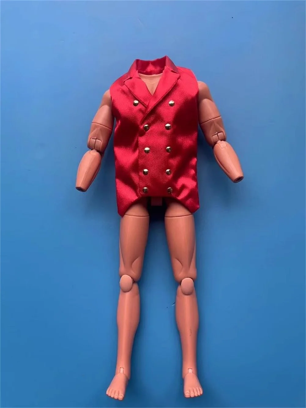 Grandes ventas 1/6th Mini juguetes modelo chaleco rojo vestido abrigo accesorios para 12 "BJD BD001 COO figura de acción DIY recoger