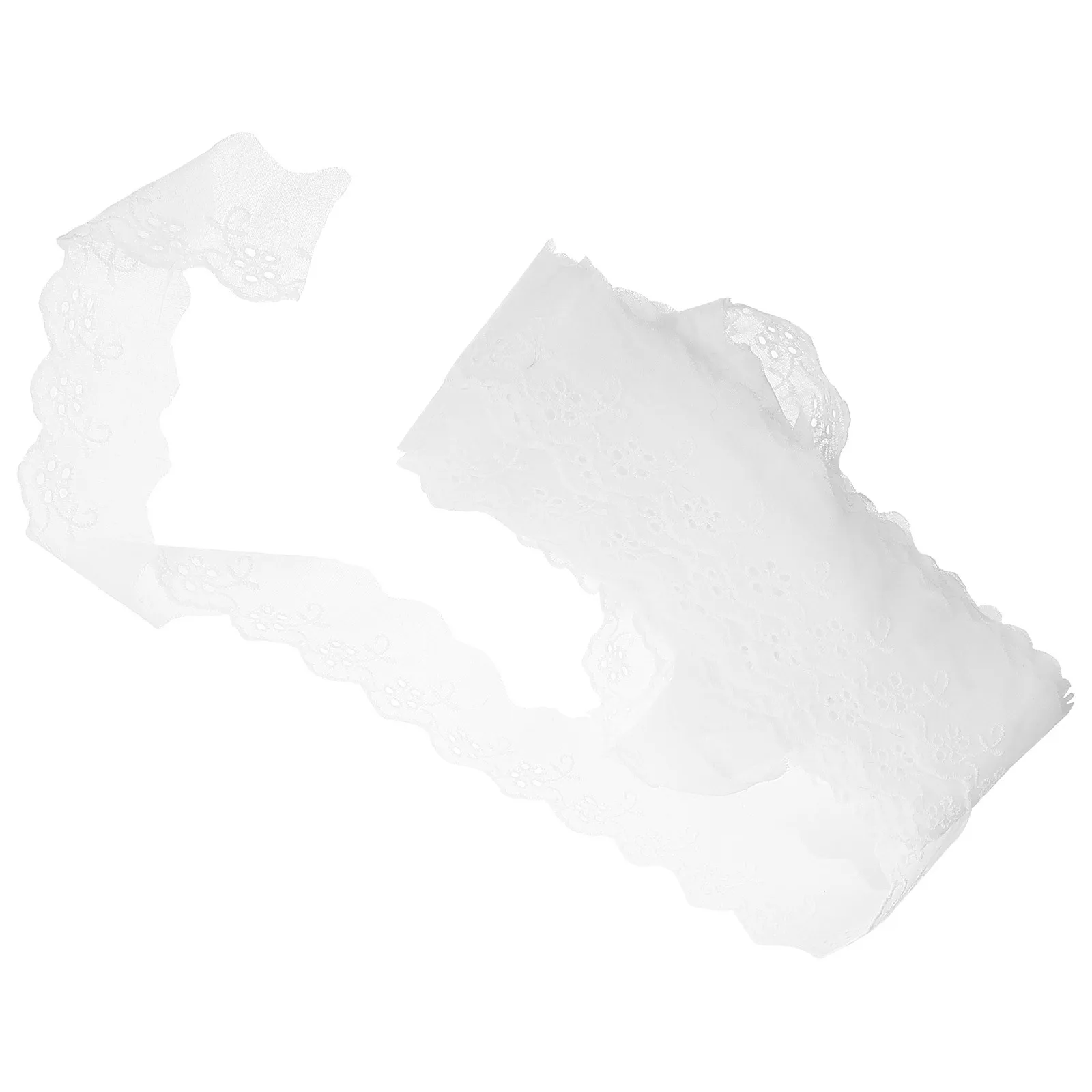 

Cotton Lace Trim Ribbon 1 Roll DIY Craft Wedding Dress Decor Vintage Patterns Easy Storage Reusable Lace Trim DIY Supply