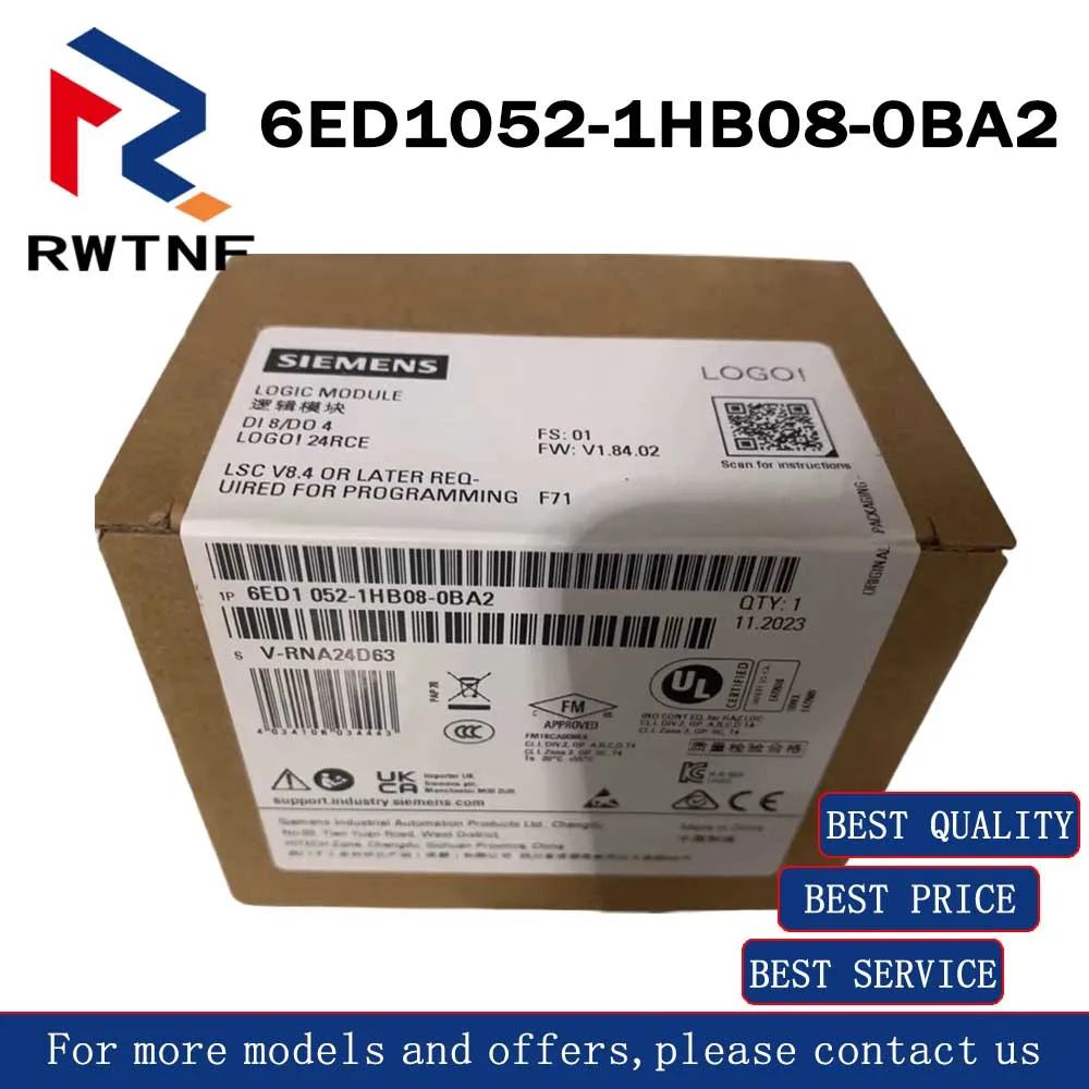 

Совершенно новый оригинальный контроллер логического модуля хоста 6ED1052-1HB08-0BA2 SIEMENS, 100% оригинальный складской запас