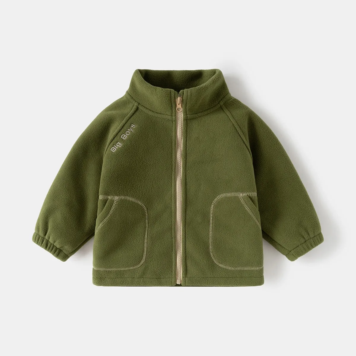 Ircomll New Children Boys Polar Fleece Jacket Autumn Winter Kids Coat Causal Toddler Stand Collar Zipper Outwear Boys Clothing