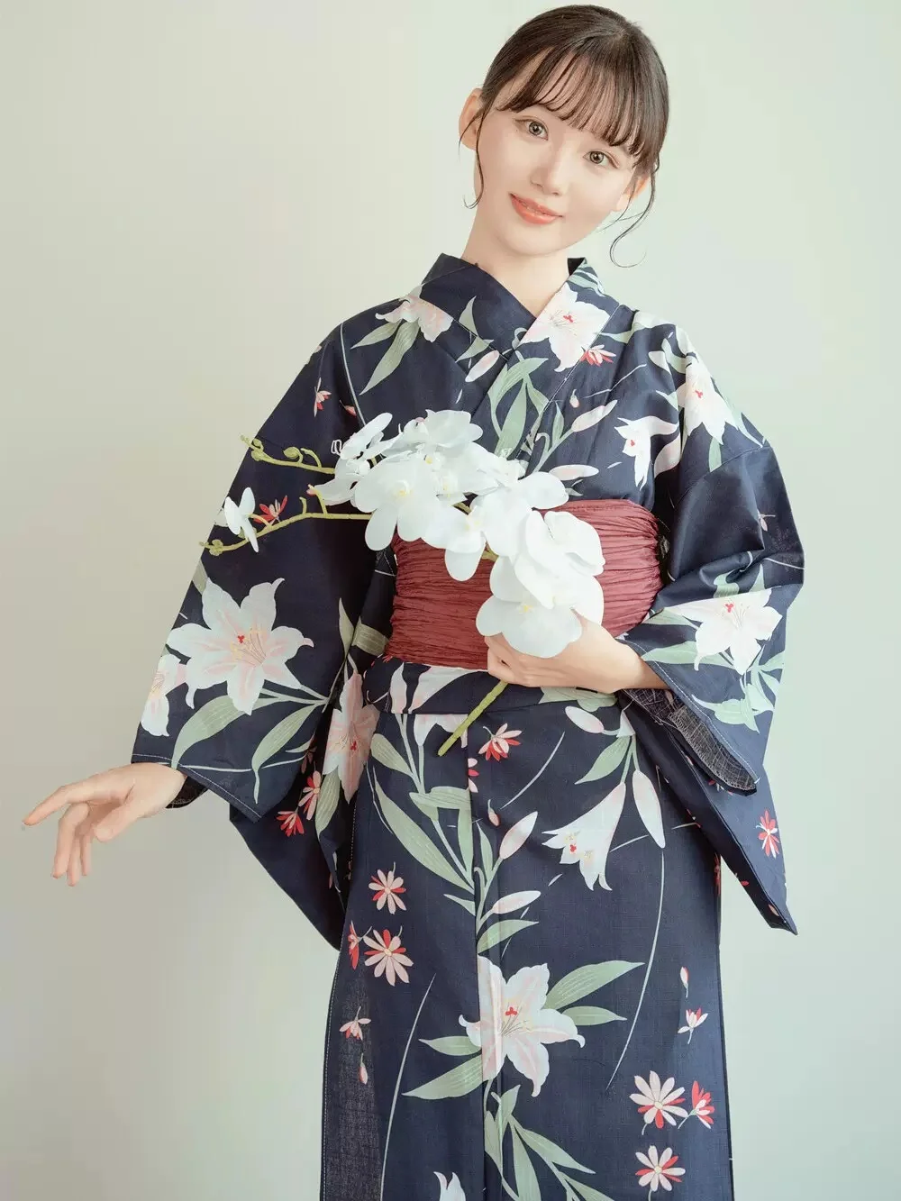 Women's Kimono Traditional Style Cotton Yukata Travelling Photography Dress Cosplay Costume