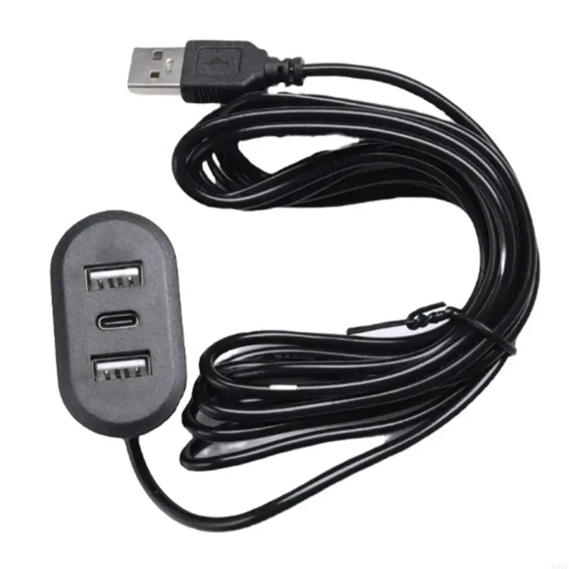 C90Fデスクトップホール埋め込みUSBタイプC充電アダプター3ラップトップPC携帯電話充電家具オフィス用