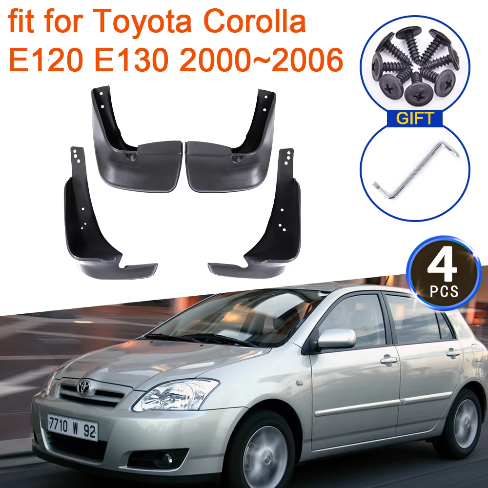 Mud Flaps for Toyota Corolla E120 E130 2000 2001 2002 2003 2004 2005 2006 Accessories Splash Guards Mudguards Fender Front Wheel