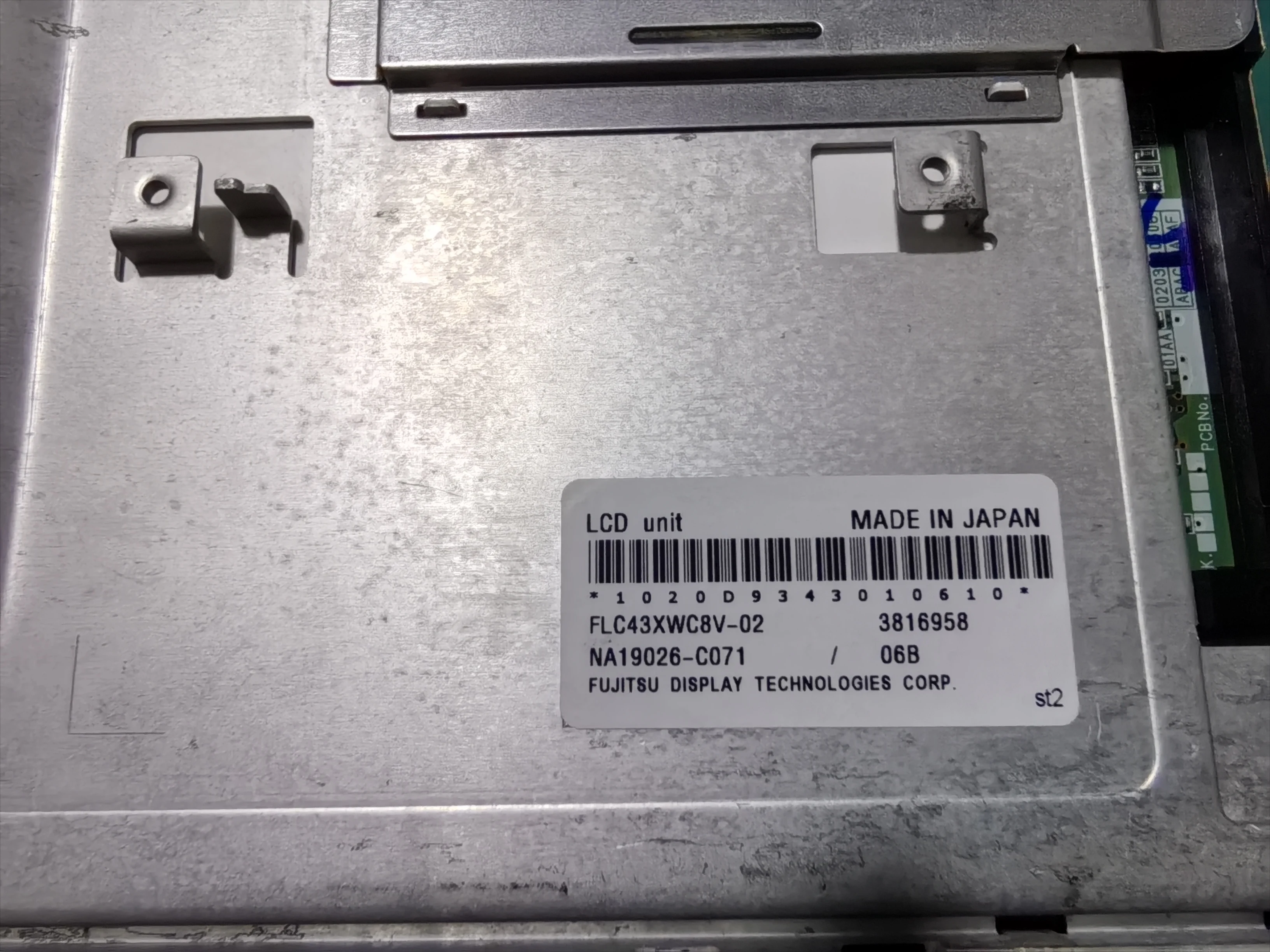 Original FLC43XWC8V-02 17-inch LCD screen, tested and in stock NA19026-C071
