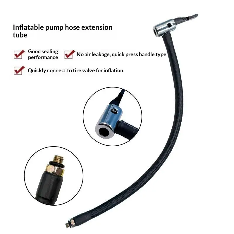 *New Sale Car Tire Inflator Hose Inflatable Air Pump Extension Tube Adapter Twist Tyre Connection Locking Air Chuck