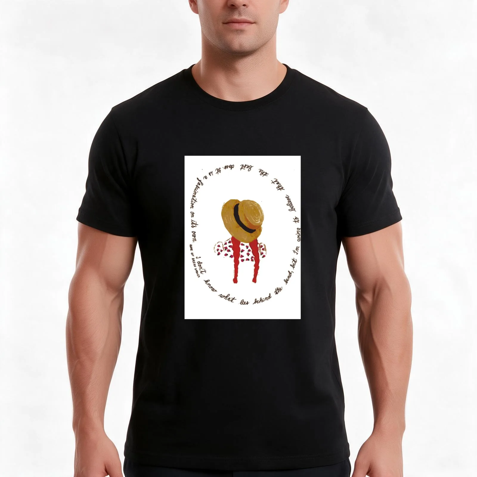 What is behind the bend T-Shirt, Summer Casual Cotton Tee, Oversized Streetwear Tops, Vintage Graphic Print, Unisex Men Women