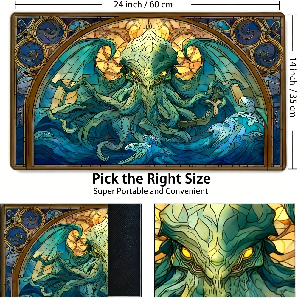 Kurodo God Style Colored Glass Game Mat rubber tabletop Kurodo God's tentacles, perfect for card games and video games