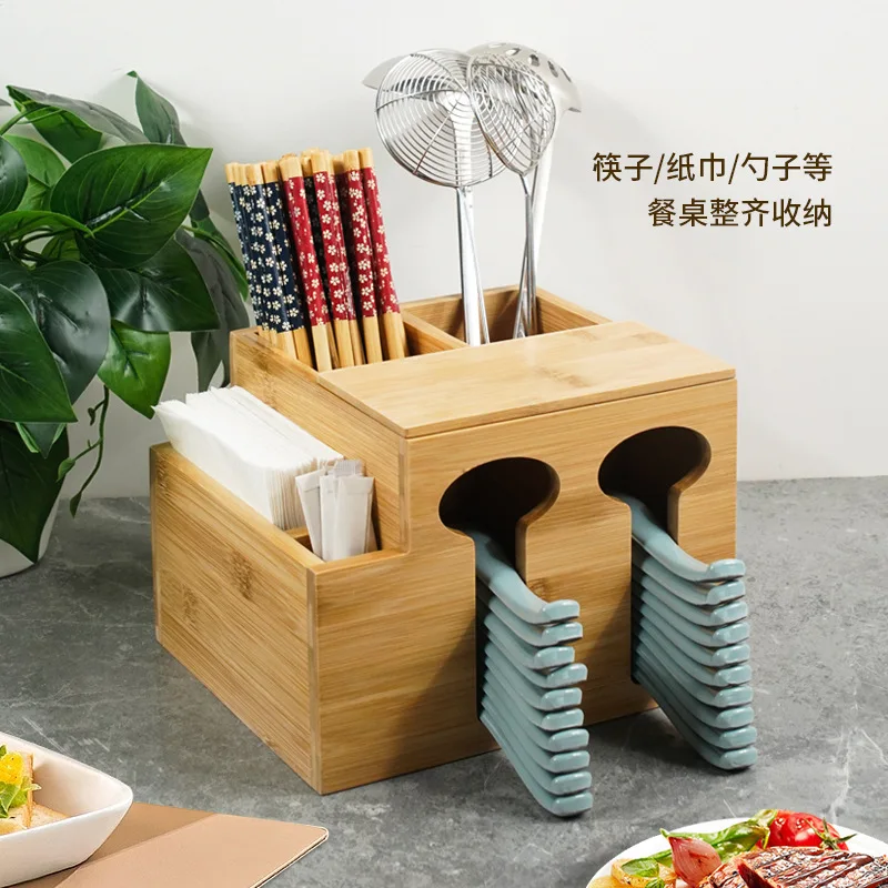 New commercial multi-functional hotel hot pot restaurant bamboo cylinder chopsticks cylinder spoon bucket chopsticks basket