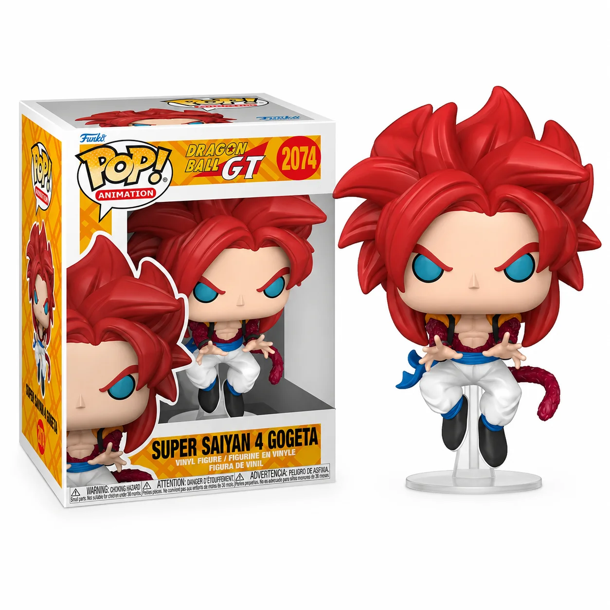 Funko Pop! Original Figura Coleccionable de Vinilo Super Saiyan 4 Gogeta 86495 (Versión Regular, Versión Oculta Aleatoria)