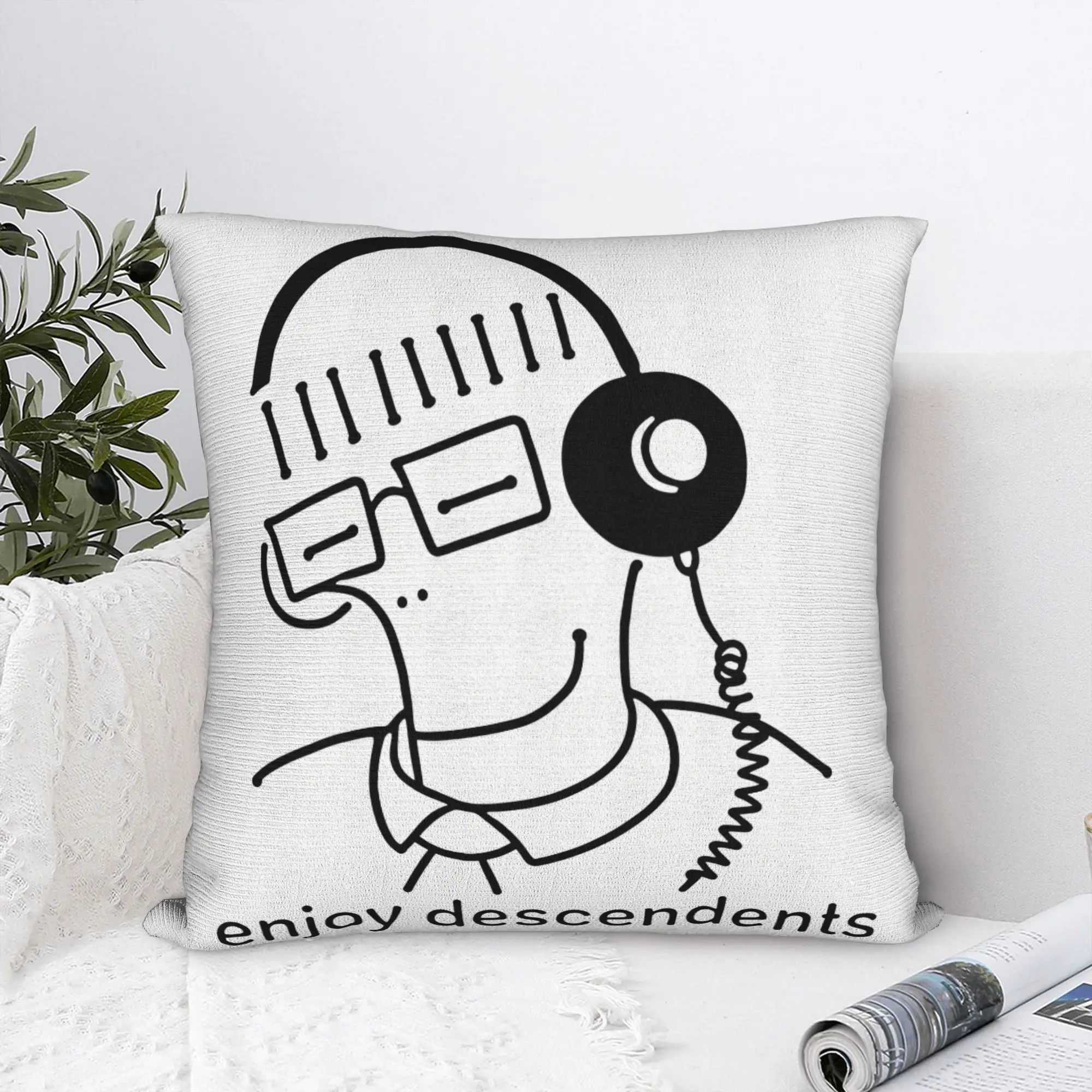 Descendents Milo Goes to College Pillow Case  Vintage Pillow Cover Comfy Pillowcases For Sofa Home Decor