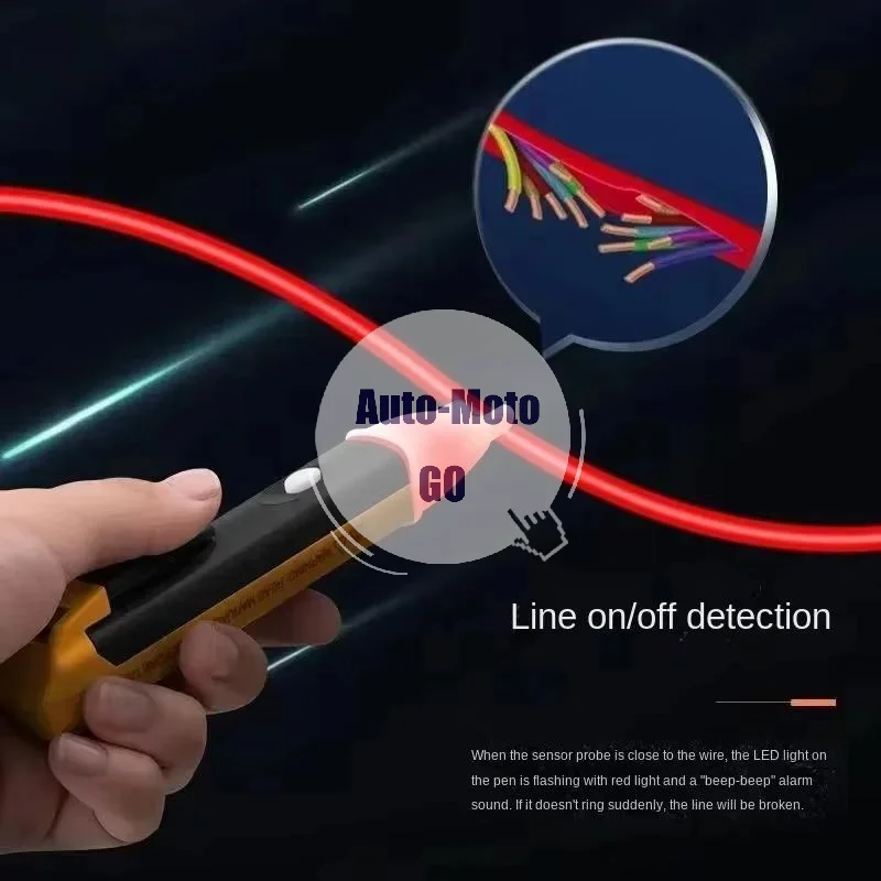 Non Contact Voltage Test Pencil 90-1000V AC Induction Detector with Auto Power Off for Professional Electrician Use