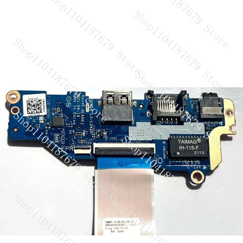 

New For Dell Vostro 3510 3511 3515 USB Audio RJ45 SD IO Board GDM5A LS-L242P