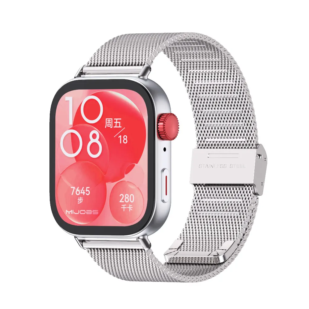 Pulseira de metal para Huawei Watch, Watch Strap, Pulseira para Huawei Fit 3, Huawei Fit 2, Acessórios Smartband