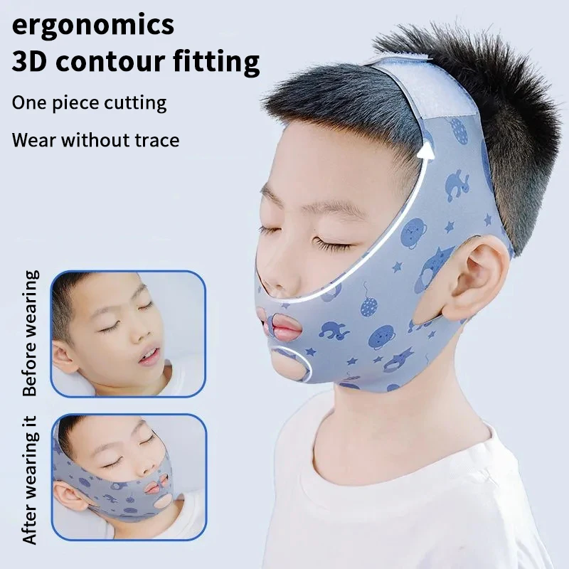 Mouth Breathing Correction Chin Strap Anti‑Snoring Facial Band Oral Closure Strap for Men Women Improved Breathing Health Care