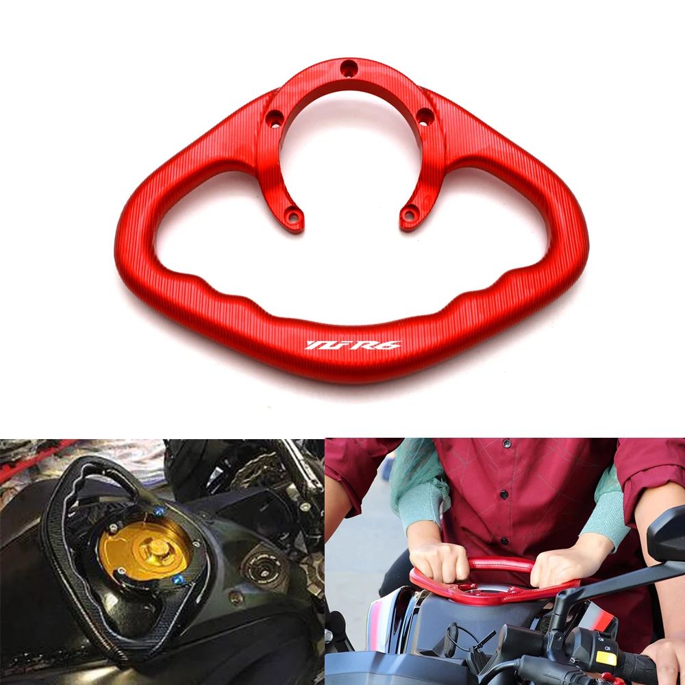 Manillares de tanque de combustible de 5 orificios para motocicleta Yamaha YZF R6 YZFR6 YZFR6S, todos los años, manillares traseros para pasajero, manillares de tanque de gasolina