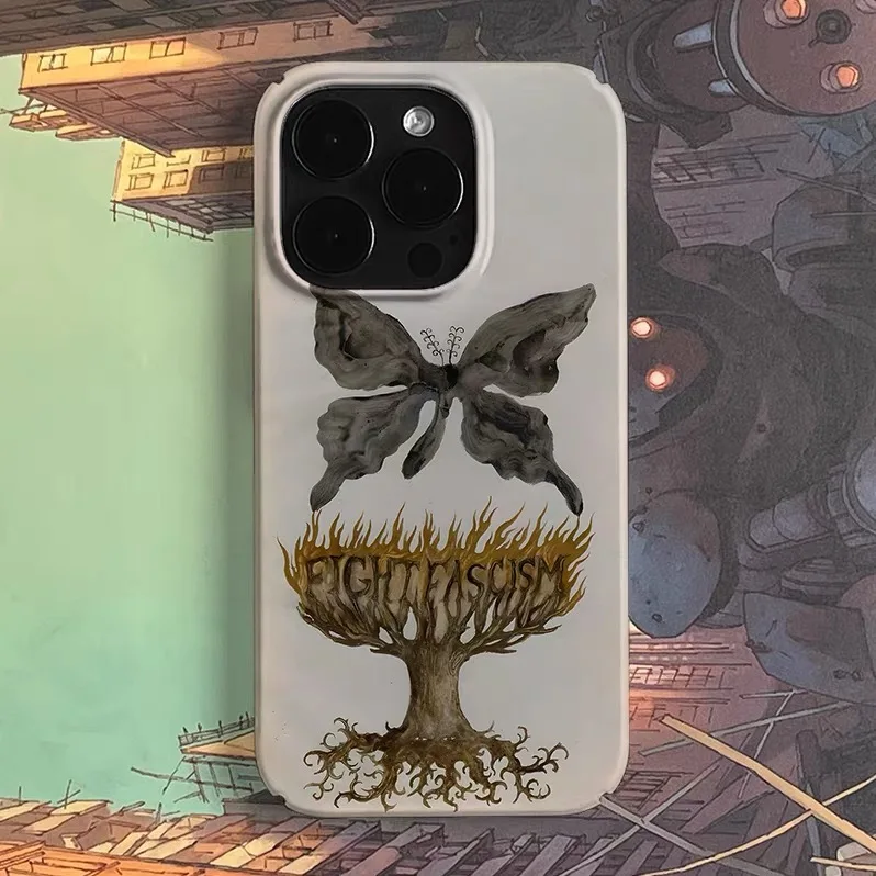 

Ins Rebirth of Butterfly Art Through Bathing Fire Case for IPHONE 17 16 ProMax 15 14 Plus 13 12 MINI 11 PRO Acrylic Phone Cover