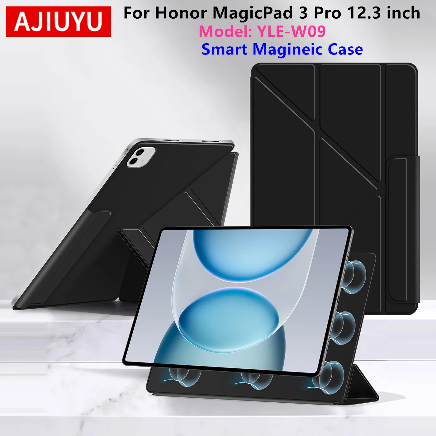 Magnetic Case For Honor MagicPad 3 Pro 12.3' YLE-W09 2026 Smart Book Cover For HONOR Magic Pad Magicpad 3 Pro 12.3'' Tablet Case