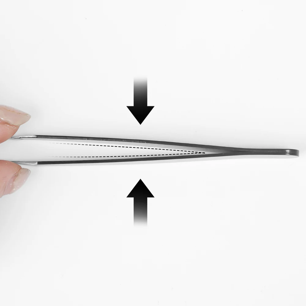 1/10pcs Pinzette per sopracciglia di precisione nere Strumenti per sopracciglia in acciaio inossidabile Kit di strumenti per trucco modellante per la depilazione del viso professionale