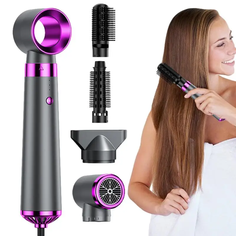 New 5 in 1 Electric Hair Dryer Hot Air comb Multifunctional Hair Straightener Negative Ion Curler Hair Dryer Styling Tool Set