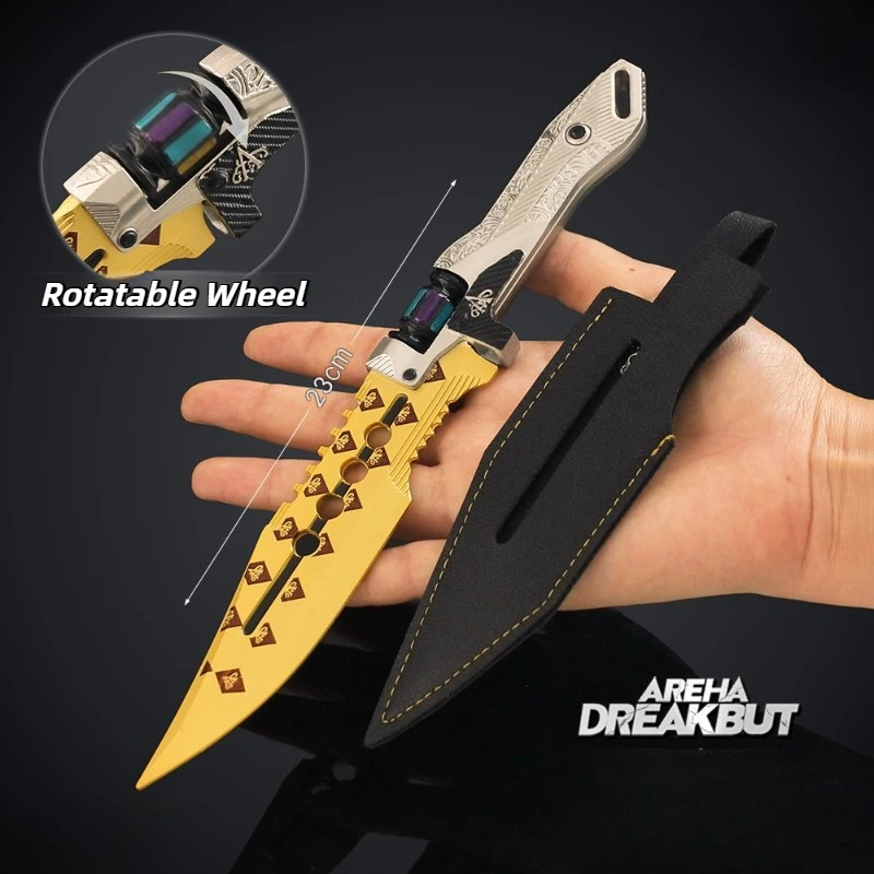 23cm/9.06in Arena Breakout Gadżety do Gry Broń Biała Nóż Zwycięzców Modele Broń Błotnej Ozdoby na Biurko Zabawki dla Graczy Chłopców Prezenty