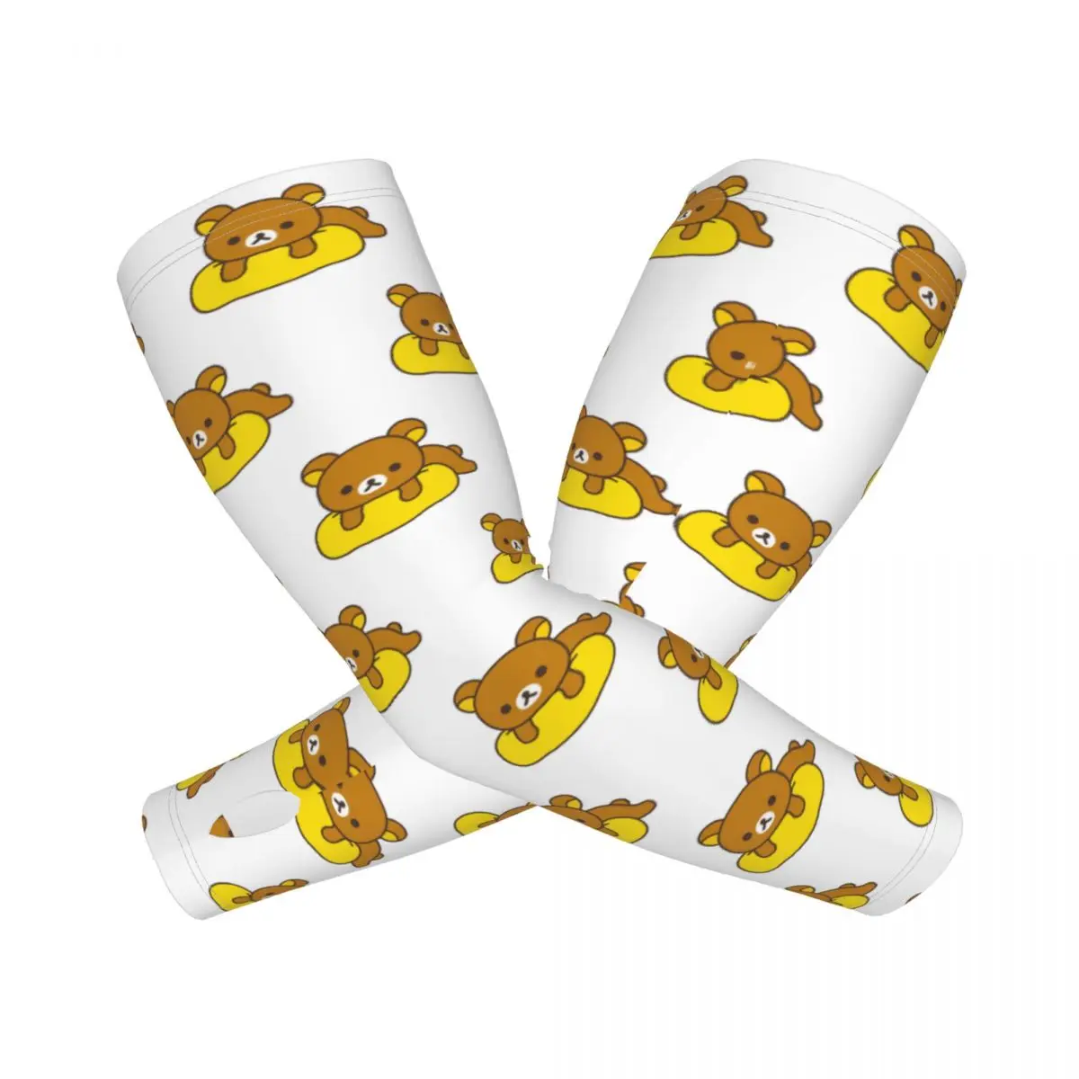 

Rilakkuma уличные рукава для защиты от солнца и ультрафиолета, летние рукава из ледяного шелка с татуировкой для велоспорта