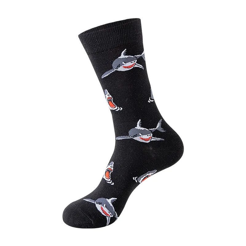 5 Stocking Couple Personalized Trendy Socks European and American Men's Socks Trendy Sea Animal Socks Street