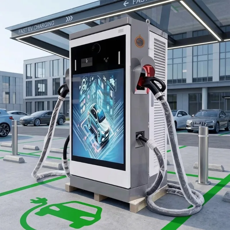 Customized New 60kW-180kW DC Fast EV Charging Station IP55 OCPP1.6/2.0 Plug&Play RFID App Payment