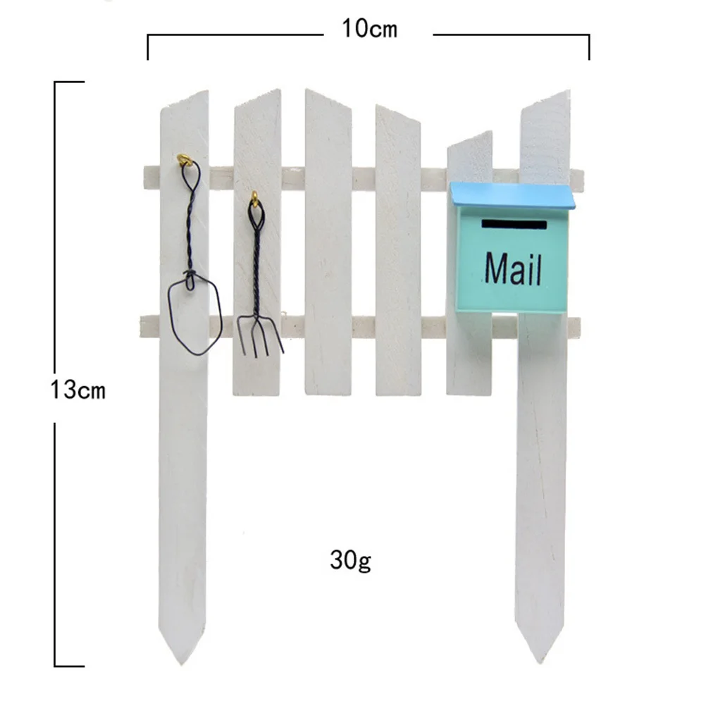 

1pc Garden Photography Props Miniature Decor For Courtyard Restaurant Hotel Garden Picket Fence Gardening Props Miniature Fence