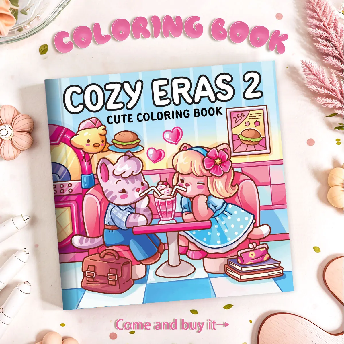 Libro para colorear Comfort Mom Girl, suministros de arte asequibles y divertidos, acompañan el tiempo creativo con patrones cálidos, adecuado para decoraciones de otoño, regalos de Navidad y también como material escolar para satisfacer las necesidades artesanales, descomprimir fácilmente