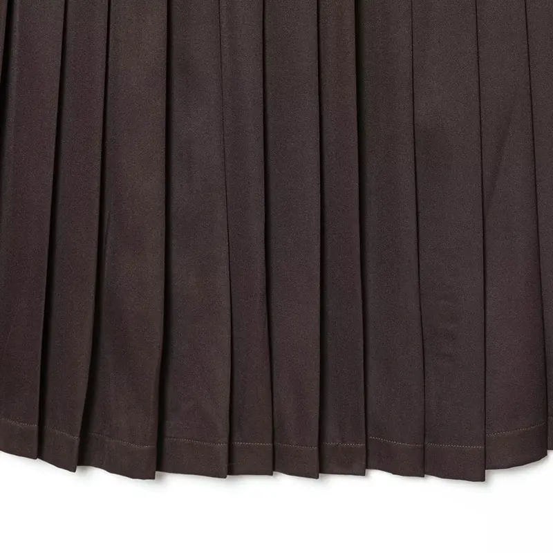 NLZGMSJ 2026 春秋 レディース ワイドプリーツ ミディスカート パーティー ロングスカート ファッション レディース ハイストリート カジュアルスカート