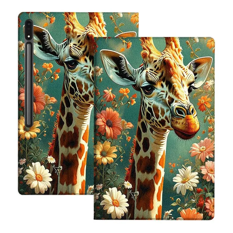 Capa de Tablet Fofa de Girafa para Samsung Galaxy Tab S11 S10 S9 S8 S7 S6 A11 A9 A8 A7 Lite FE Plus