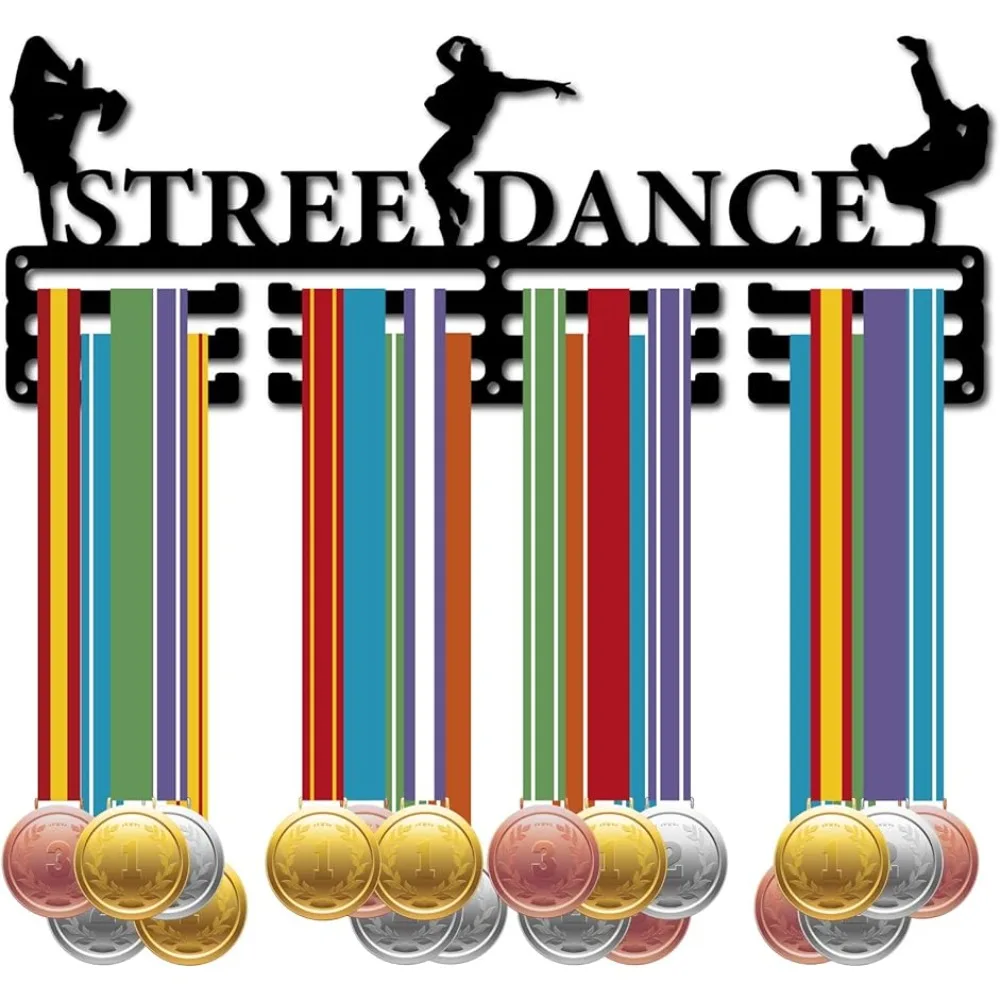 

Street Dance Medal Hanger Display Sports Medal Holder Over 60+ Medals Award Iron Holder Rack Frame Wall Mounted Hanging