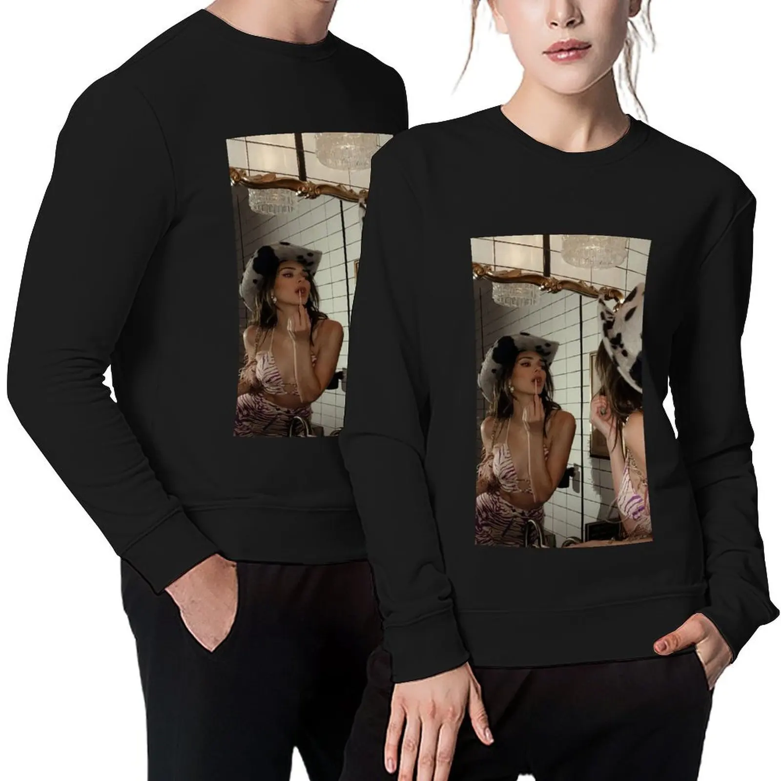 

Kendall y2k aesthetic model supermodel 2000s 90s jenner Pullover men's clothes autumn clothes graphic sweatshirts