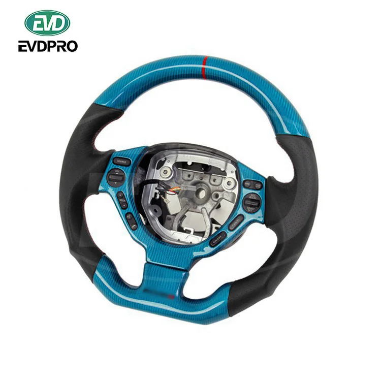 

CARBON FIBER STEERING WHEEL for 2008-2016 NISSAN GTR R35 AUTO PARTS NISMO VER2 BLUE