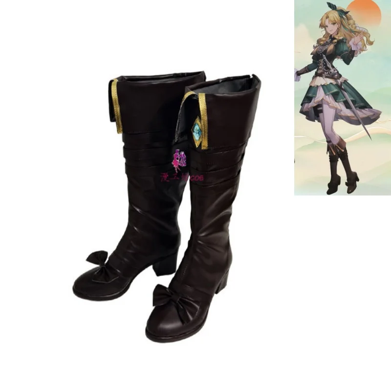 

Lord of Mysteries Audrey Hall‌ Cosplay Shoes Handmade Faux Leather Boots Carnival Party Halloween Costume Boots