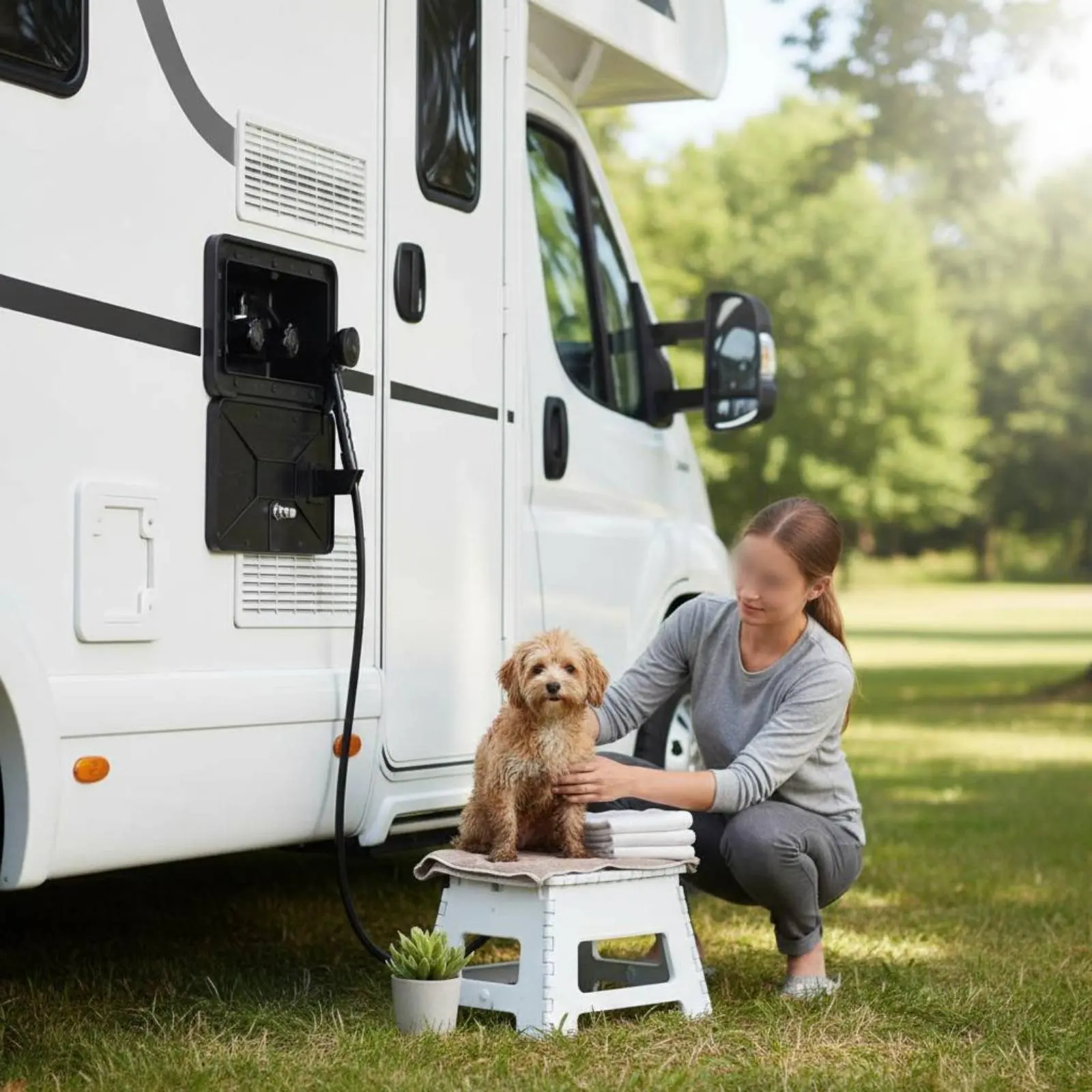 rv-exterior-shower-kit-black-finish-rv-outside-shower-box-weather-resistant-two-knob-knob-temperature-control-for-travel-vehicle
