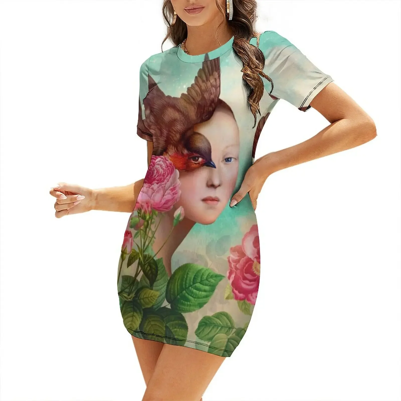 

The Silent Garden Short-Sleeved Dress beach dress dresses for womens loose women's dress wedding guest 2025