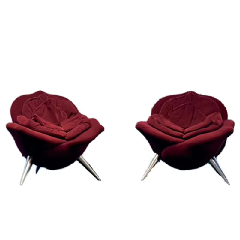 

Deluxe Single Lounge Chair Adult Rose Petal Design with Massage Function