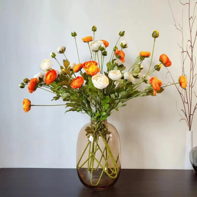 

12/16/20/24/28pcs Artificial Flower Bouquet of Head Camellia for Birthday Home Decor Wedding Photography Arrangement Decoration