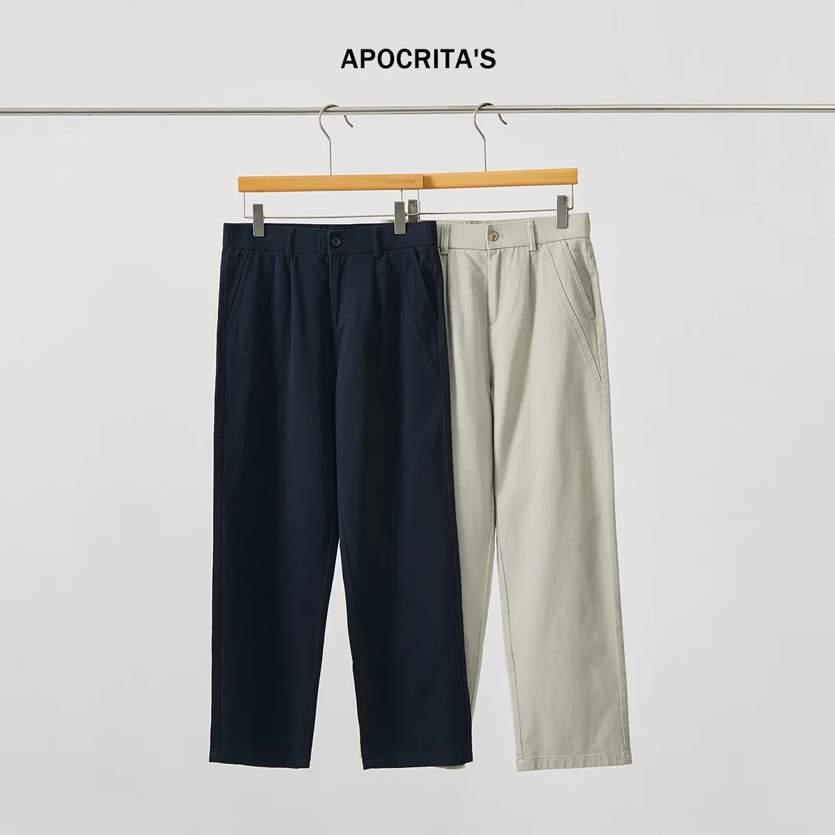 

Men's Pure Cotton Spor Casual Pants Loose Straight Leg Trendy Long Trousers Autumn Season Versatile Comfortable Faion