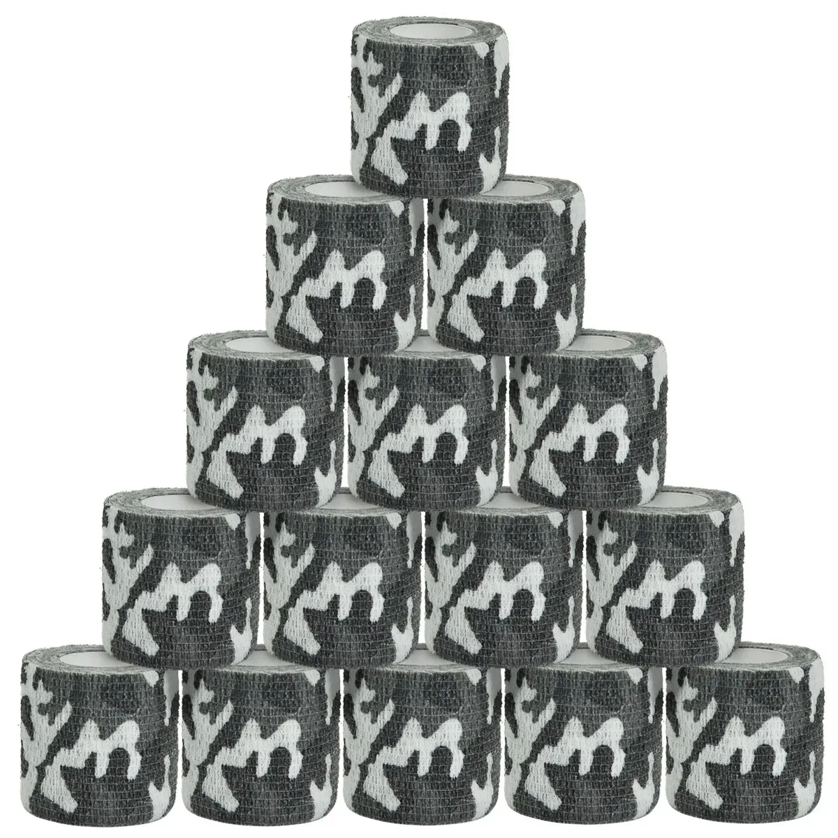Black Elastic Outdoor Hunting Camouflage Tape Waterproof Wrap Durable Self Adhesive Elastic Bandage