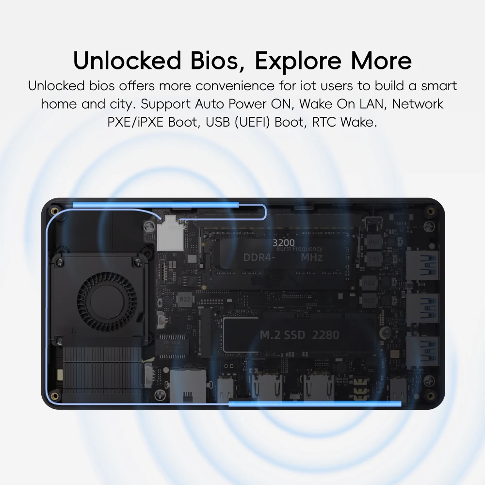 MeLE Overclock X2 Mini PC,N150 16GB 512GB Micro Desktop Computer, 4K Triple Display, All-in-one USB-C, USB3.2/WiFi/BT/Ethernet