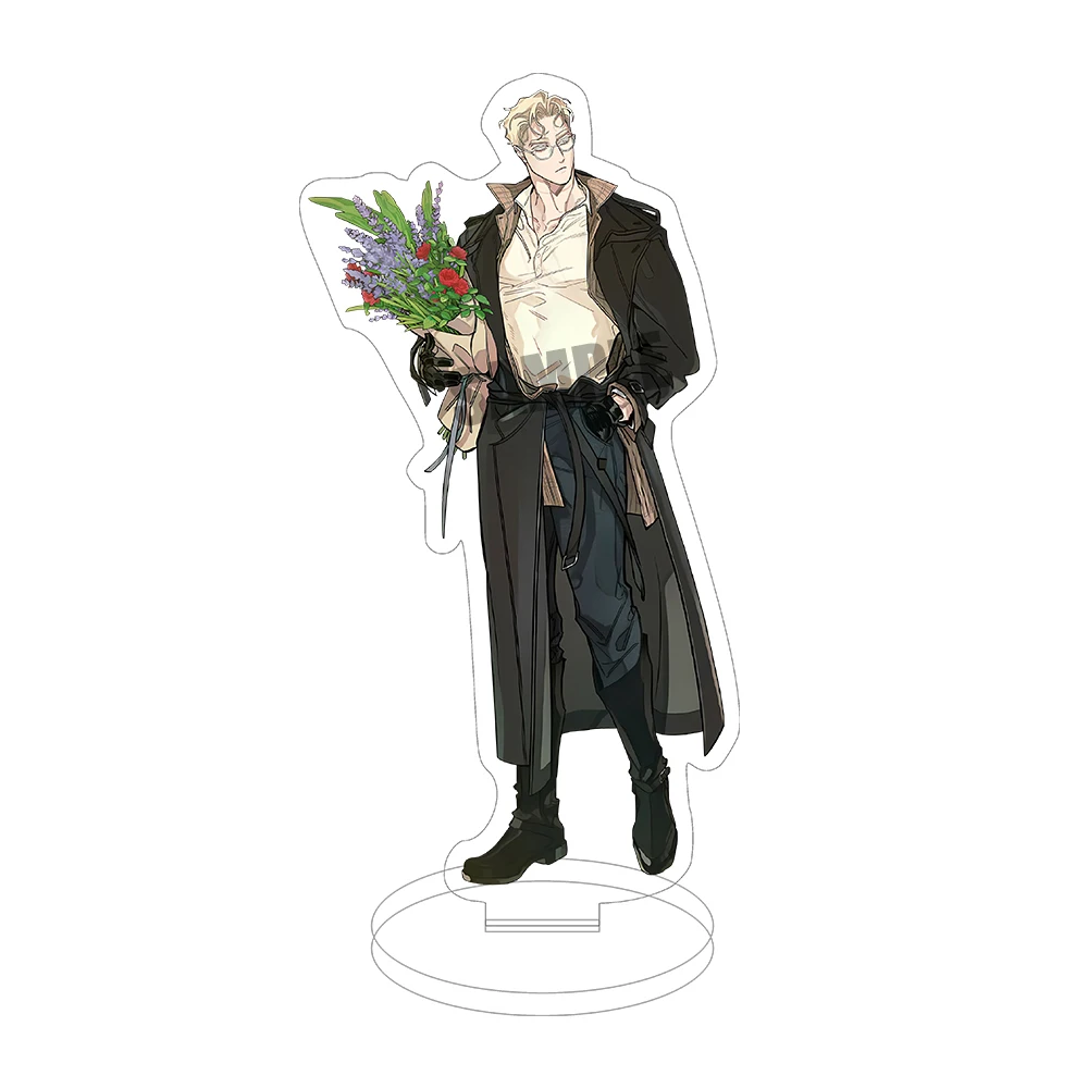Anime Manwha Acrylic Stand Rose and Champagne Leewoon Figure Display Korean BL Manga Goods Collection Desk Decoration Gift
