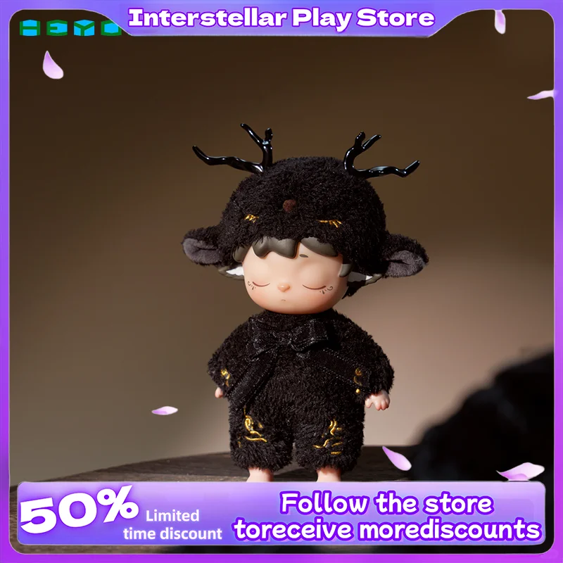 

2025 New Heyone Black Play Mimi Silent Little Monster Series Mysterious Blind Box Vinyl Plush Trendy Play Handmade Ornament Gift