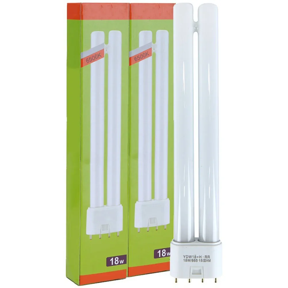 Compact Fluorescent Light Bulbs 6500 White Light 3 Color H Tube Lamp Intubation Energy-saving Lamp Single-ended Fluorescent Lamp